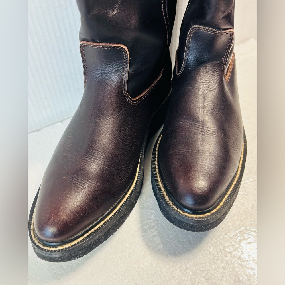 Ranger Mens Boots Classic Dark Brown Leather Boots Size 7